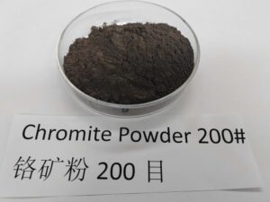 Revestimentos para recipientes de vidro de malha 200, corantes cromados, pó de cromite de 75 microns  -1-